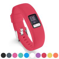 Watbro Bands for Garmin Vivofit 4, Smooth Silicone Replacement Wristbands for Garmin Vivofit 4 Activity Tracker, with Secure Metal Watch Clasp Buckle Straps Women Men Large Small