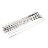 uxcell Stainless Steel Sprayed Cable Tie, 350 X 4.6 Mm, 50 Piece