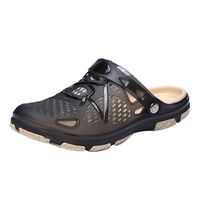 Nevera Men's Outdoor Casual Walking Flip Flops Casual Shoes Beach Slippers Sandals Black