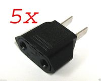 FYL 5x European Euro EU to US USA Travel Charger Adapter Plug Outlet Converter