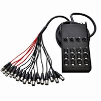 Seismic Audio SACB-12x4x25 12-Channel XLR Low Profile Circuit Board Snake Cable, 25-Feet