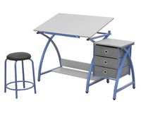 Studio Comet Center with Stool/Blue/Spatter Gray Electronic consumers