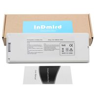 Indmird Laptop Battery A1185 A1181 MA561 MA561FE/A MA561G/A MA561J/A Compatible with 13" MacBook Mid./Late 2006, Mid./Late 2007, Early/Late 2008, Early/Mid. 2009 (White)