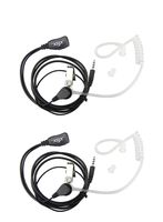 2Pack Xfox Stereo Acoustic Hollow Air Tube Anti-radiation In-the-Ear Headphone with Line Microphone 3.5mm Jack Headset Compatible with iPhone Samsung LG Moto Xiaomi Hawei ZTE Blackberry Mobile phones