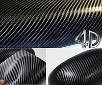 DIYAH 4D Black Carbon Fiber Vinyl Wrap Sticker with Air Realease Bubble Free Anti-Wrinkle (120" x 60" / 10FT x 5FT)