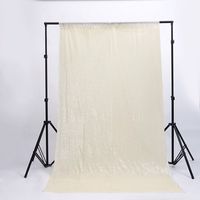 Zdada Seamless 5Ft W by 6FT H Sparkly Ivory Sequin Backdrop Curtain for Wedding Halloween Thanksgiving Day Christmas