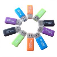 Zippem Plastic Shell Card Reader USB 2.0 Interface TF Card Reader Note Cards