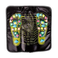 Finesdear Reflexology Foot Massage Mat Plastic Stones Walking Pad Health Care Acupressure Massager for Pain Relief and Relaxation for Adults