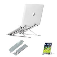 Weeyed Laptop Stand, Portable 9 Height Adjustable Aluminium Alloy Laptop Holder for Desk, Eye-Level Ergonomic Notebook Riser Compatible with Macbook Air Pro,Dell XPS, IBM, iPad Tablet