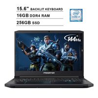 Acer 2019 Predator Helios 300 15.6 Inch FHD Gaming Laptop (9th Gen Intel 6-Core i7-9750H up to 4.5 GHz, 16GB RAM, 256GB PCIe SSD, Backlit Keyboard, NVIDIA GeForce GTX 1660 Ti, WiFi, Bluetooth, Win 10)