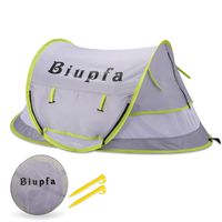 Large Baby Portable Beach Play Tent Provide UPF 50+ Sun Shelter,Baby Travel Bed with 2 Pegs,Lightweight Pop Up Baby Mosquito Net