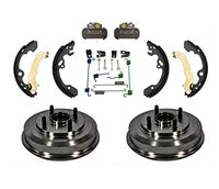 For 00-08 Focus Rear Drum Wheel Bearing Brake Shoe Springs & Wheel Cylinders Kit