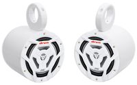 (2) JVC CS-DR6201MW 6.5" 300 Watt 2-Way Marine Wakeboard Tower Speakers