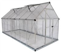 Palram HG5514 Hybrid Hobby Greenhouse, 6' x 14' x 7', Silver