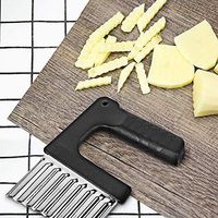 Big.Promotion | Stainless Steel Crinkle Wavy Chopper Potato French Fry Cutter Slicer Salad Maker
