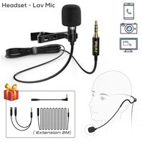 Fifine Lavalier Lapel Microphone for iPhone Android Phone Cell Phone DSLR Camera,External Headset Mic for YouTube Vlogging Video Recording Voiceover Live Streaming YouTube Podcasting GarageBand-C1
