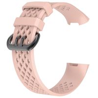 ZSZCXD Compatible for Fitbit Charge 3, New Soft Silicone Replacement WatchBand Strap Band Wristband for Fitbit Charge 3 (Pink, Small)