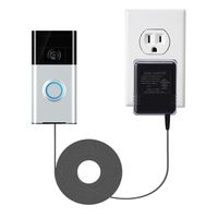 Power Adapter for Ring Video Doorbell,LANMU Power Supply for Ring Video Doorbell 2,Ring Video Doorbell Pro,Nest Hello Video Doorbell and Zmodo Smart Greet Wi-Fi Video Doorbell (16.4ft/5m,UL Certified)