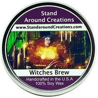 Premium 100% All Natural Soy Wax Aromatherapy Candle - 16 oz. Tin - Scent: Witches Brew - A celebration of patchouli, cinnamon and cedarwood.