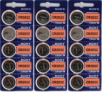 15 Genuine Sony CR2032 3v Lithium 2032 Coin Batteries Freshly Packed by Sony Size: 15 Pack Model: (Electronics Consumer Store)