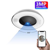 360° Panoramic Wireless WiFi IP Camera, NexTrend Ultra HD Home Security Camera with Fisheye Lens, Night Vision, Two Way Audio, Motion Detection, Support 128GB TF Card&Cloud Service