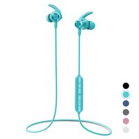 Bluetooth Headphones, Letsfit Wireless Headphones, HD Stereo Sound Wireless Earbuds w/Mic, Water Resistant Bluetooth Earbuds for Sports, Gym, Workout, Magnetic Design
