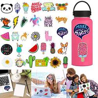 Cute Cartoon Stickers for Water Bottles Big 30-Pack Waterproof, Aesthetic, Trendy Stickers for Teens, Girls Perfect for Waterbottle, Laptop, Phone, Travel (Multicolor)