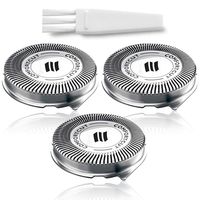 SH30 Replacement Heads for Philips Norelco Electric Shaver Series 1000, 2000, 3000 and S738 Click and Style with 9 Durable Sharp Blade, Easy Cut, 3 - Pack