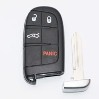 4 Button Oem 2011-2015 Dodge Charger Smart Proximity Remote Key W/Uncut Emergency Key