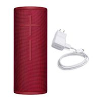 Ultimate Ears Boom 3 Wireless Bluetooth Speaker (Sunset Red) with Fast Charging Wall Charger Bundle (2 Items)