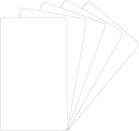 White Trading Card Dividers - 2-3/8 Inches x 4 Inches - 30 Mil - Heavy Duty - TCNS4WH30 - (250 Cards)