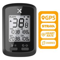 XOSS G+ GPS Wireless Bike Computer, Bluetooth ANT+ Speedometer, Bicycle Speedometer Odometer, Cycling Computers with Cadence (ONE G+)