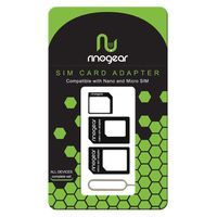 SIM Card Adapter [4 in 1] Nano Micro Standard Kit Converter RinoGear + Steel Tray Eject Pin