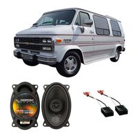 Compatible with Chevy Van 1988-1995 Front Dash Factory Replacement Harmony HA-R46 Speakers New