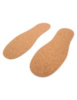 Cleverbrand Cork Insoles - Size 1-2 Pair Pack Brown
