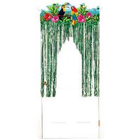 Amscan Tropical Birds Party Metallic Door Curtain, 4.5' x 3'