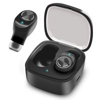 Bluetooth True Wireless Earbuds, Noise Cancelling Bluetooth Headphones in-Ear True Wireless Earbuds 10H Playtime Deep Bass Built in Microphone, with Portable Charging Case Sweatproof While Sports