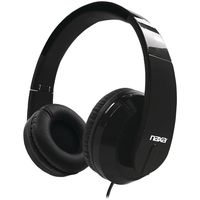 NAXA Electronics Foldable Metro Foldable Headphones Black (NE-955 Black)