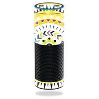 MightySkins Skin Compatible with Amazon Echo/Amazon Echo Plus wrap Cover Sticker Skins Yellow Aztec