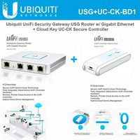 Ubiquiti USG Unifi Security Gateway (1 Item) Bundle with Ubiquiti UC-CK Unifi Cloud Key - Remote Control Device (1 Item)