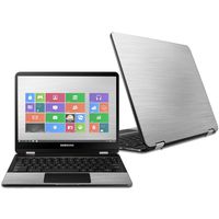 Mightyskins Skin Compatible with Samsung Chromebook Pro 12.3" - Cold Steel | Protective, Durable, and Unique Vinyl Decal Wrap Cover | Easy to Apply, Remove, and Change Styles | Made in The USA