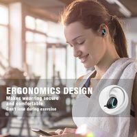 Bluetooth Headphones, Bluetooth 5.0 Headphones TWS in-Ear Noise Canceling Earphones,Wireless Headphones with Portable Charging Case and Built-in Mic, IPX7 Waterproof Headset for Gym Running Riding