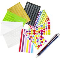 Jeffirm 42 Sheets Self-Adhesive Paper Photo Corners Holders Stickers, Multicolour for DIY Scrapbook，Filofax，Diary，Personal Journal