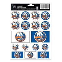 WinCraft NHL New York Islanders Vinyl Sticker Sheet, 5" x 7"