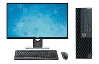 Dell Optiplex 3060 Desktop SFF PC Bundle, 27" Display, Keyboard, Mouse, Intel i3-8100 3.6GHz, 8GB RAM, 256GB SSD + 8TB 7200 RPM HDD, Windows 10 Pro