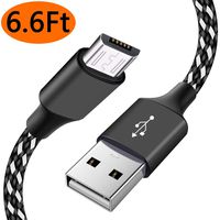 Android Charger Cable,6ft Micro USB Cable Cord Braided Fast Charging Phone Charger for Samsung Galaxy J3 J7 S6 S7 Edge,Tablet,LG stylo 2/3 LG G3 G4 K30 K20 Plus,Kindle Fire 7 8 10,HTC,Huawei,Motorola