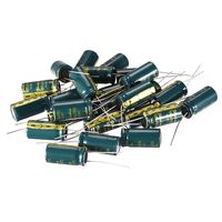 uxcell Aluminum Radial Electrolytic Capacitor Low ESR Green with 1000UF 25V 105 Celsius Life 3000H 10 x 20 mm High Ripple Current,Low Impedance 25pcs