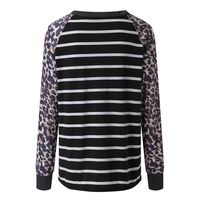 HIRIRI Womens Crewneck Print Pullover Long Sleeve Sweatshirts Loose Block Blouse Tunic Tops Black