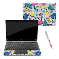 MightySkins Skin Compatible with HP Pavilion x360 14" (2018) - Awesome 80s | Protective, Durable, and Unique Vinyl Decal wrap Cover | Easy to Apply, Remove, and Change Styles | Made in The USA