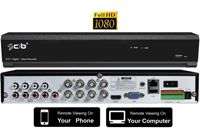 CIB True 1080P HD 8CH Recording and Display DVR System with 2TB HDD with Network Remote Viewing for Most AHD System HD Camera and All 480TLV to 960H TVL Analog Cameras- H80P08K2TB